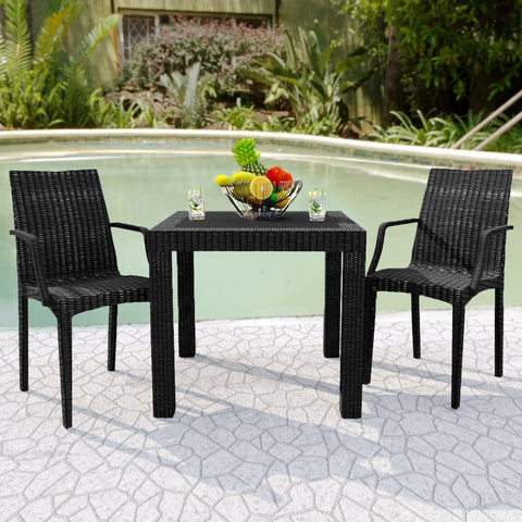 Modern Weave Mace Patio Outdoor Dining Armchair