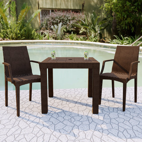 Modern Weave Mace Patio Outdoor Dining Armchair