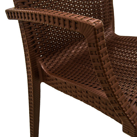 Modern Weave Mace Patio Outdoor Dining Armchair