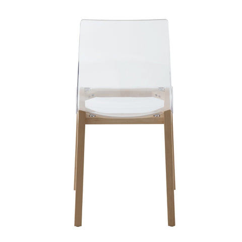 Marsden Modern Dining Side Chair with Beech Wood Legs, Set of 2