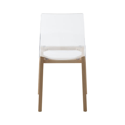 Marsden Modern Dining Side Chair with Beech Wood Legs, Set of 2