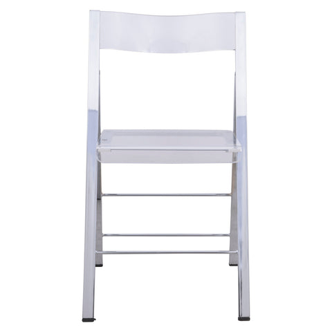Menno Modern Acrylic Folding Chair Set of 2