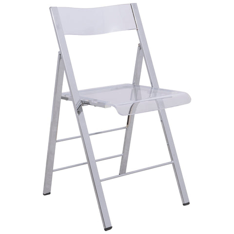 Menno Modern Acrylic Folding Chair