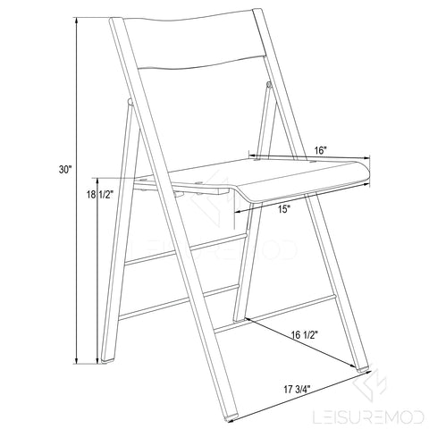 Menno Modern Acrylic Folding Chair