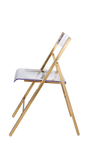 Menno Modern Acrylic Folding Chair