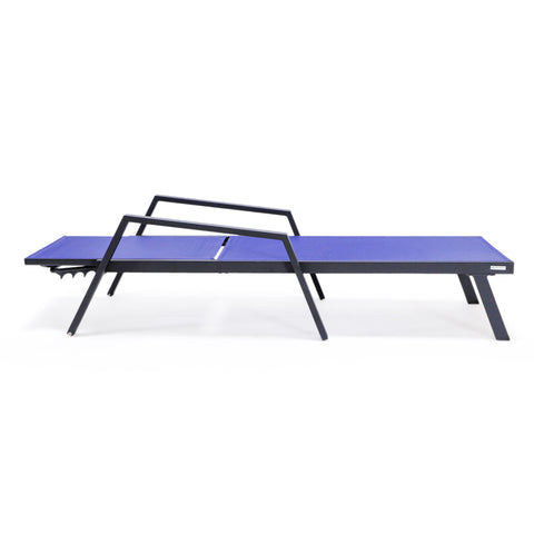 Marlin Aluminum Outdoor Chaise Lounge Chair with Sling Fabric Seat