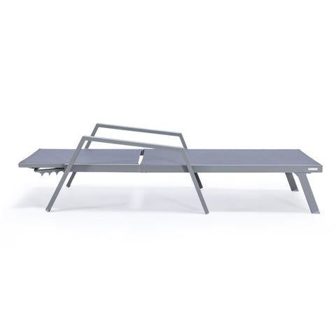 Marlin Aluminum Outdoor Chaise Lounge Chair with Sling Fabric Seat