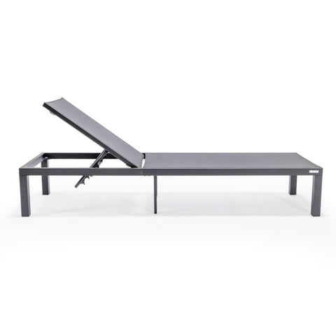 Marlin Aluminum Outdoor Chaise Lounge Chair with Sling Fabric Seat