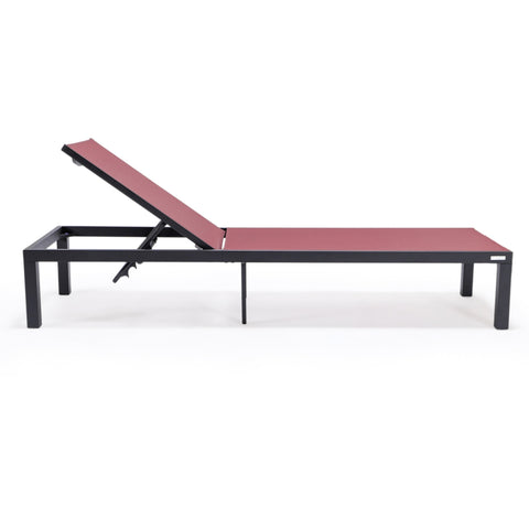 Marlin Aluminum Outdoor Chaise Lounge Chair with Sling Fabric Seat