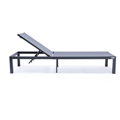 Marlin Aluminum Outdoor Chaise Lounge Chair with Sling Fabric Seat