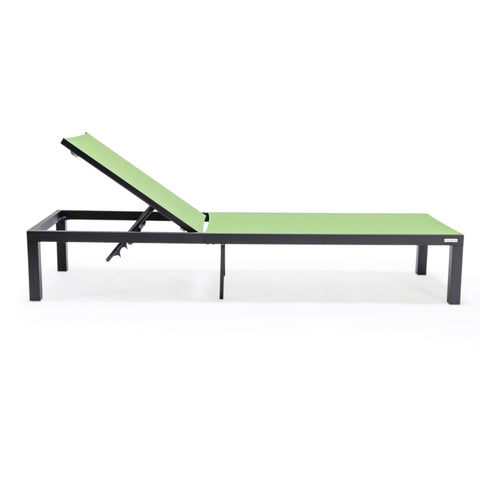 Marlin Aluminum Outdoor Chaise Lounge Chair with Sling Fabric Seat