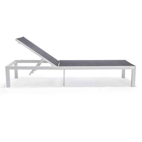 Marlin Aluminum Outdoor Chaise Lounge Chair with Sling Fabric Seat