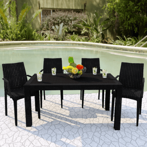 Mace Weave Design Outdoor Dining Table