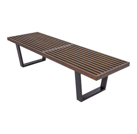 Inwood 5 Feet Platform Bench with Rubberwood Frame and Beech Wood Legs