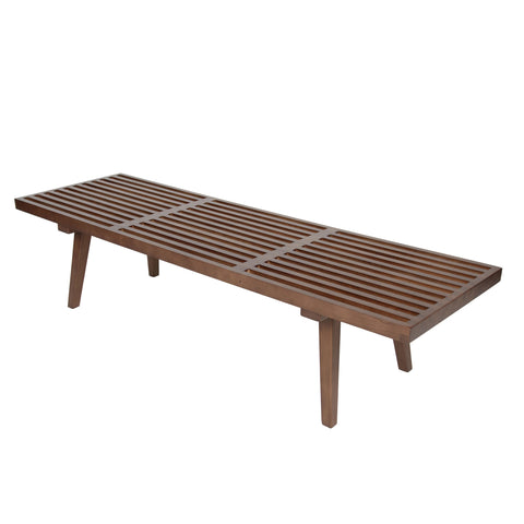 Inwood 5 Feet Platform Bench with Rubberwood Frame and Beech Wood Legs