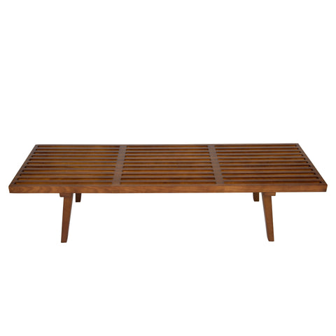 Inwood 5 Feet Platform Bench with Rubberwood Frame and Beech Wood Legs