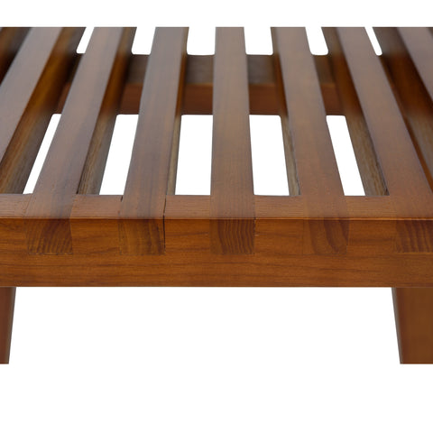 Inwood 5 Feet Platform Bench with Rubberwood Frame and Beech Wood Legs