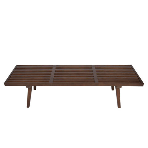 Inwood 5 Feet Platform Bench with Rubberwood Frame and Beech Wood Legs