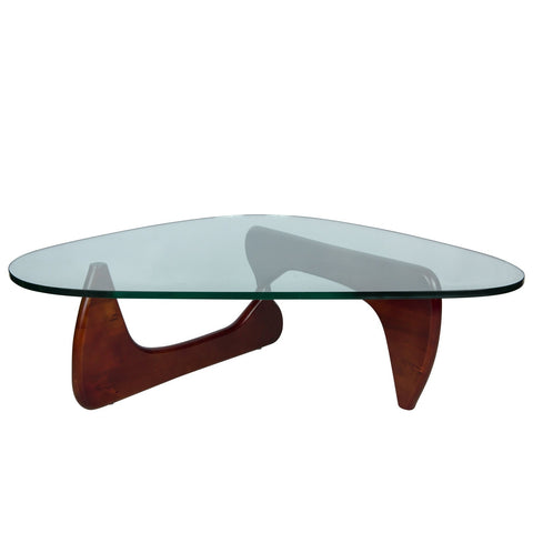 Imperial Modern Glass Top Triangle Coffee Table