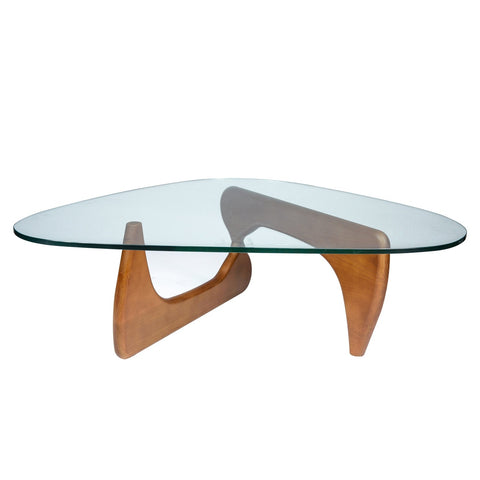 Imperial Modern Glass Top Triangle Coffee Table