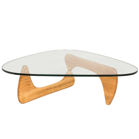 Imperial Modern Glass Top Triangle Coffee Table