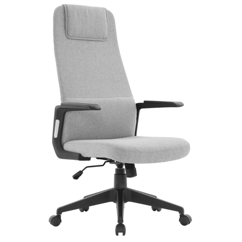 Nexa High-Back Conference Office Chair in Leather/Polyester Adjustable Height Swivel and Tilt