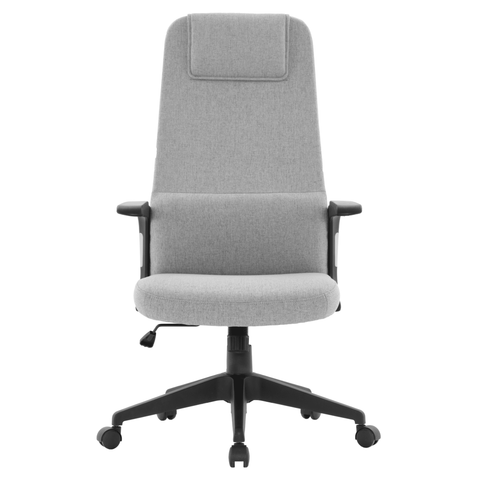 Nexa High-Back Conference Office Chair in Leather/Polyester Adjustable Height Swivel and Tilt