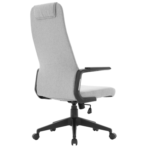 Nexa High-Back Conference Office Chair in Leather/Polyester Adjustable Height Swivel and Tilt