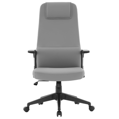 Nexa High-Back Conference Office Chair in Leather/Polyester Adjustable Height Swivel and Tilt