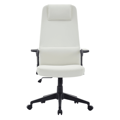 Nexa High-Back Conference Office Chair in Leather/Polyester Adjustable Height Swivel and Tilt