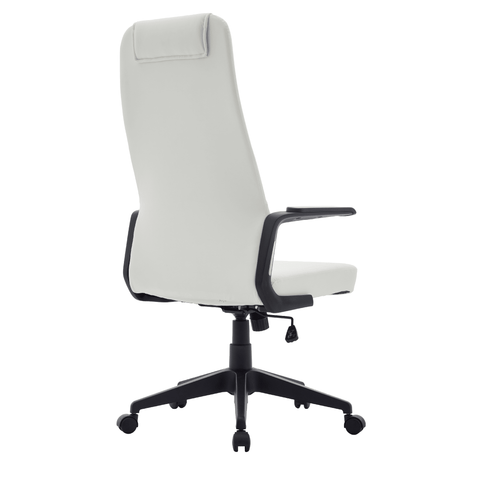 Nexa High-Back Conference Office Chair in Leather/Polyester Adjustable Height Swivel and Tilt