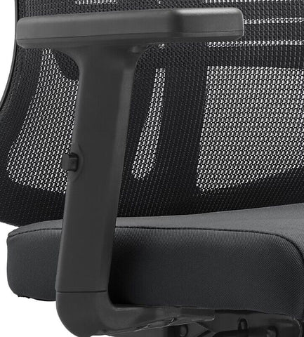 Nift Adjustable Upholstered Office Chair with Foam Filled Seat and Mesh Back and Headrest