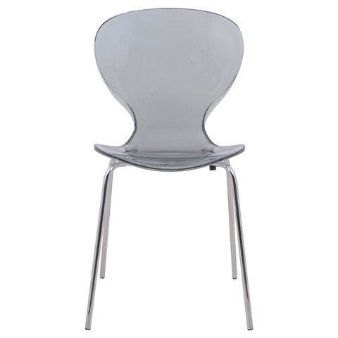 Modern Oyster Transparent Side Chair