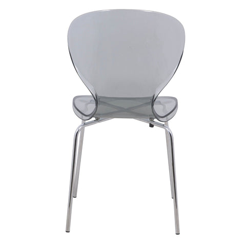 Modern Oyster Transparent Side Chair