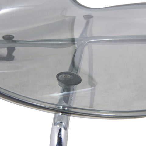 Modern Oyster Transparent Side Chair