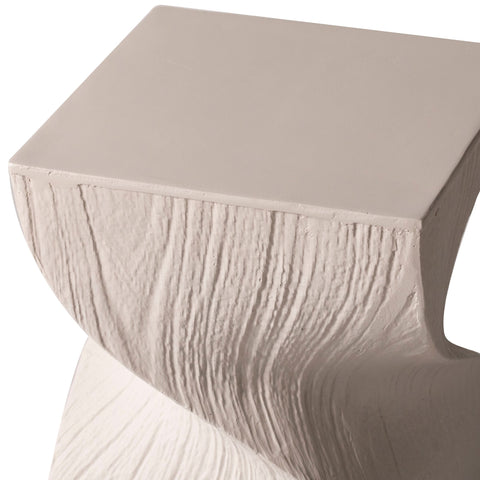 Onyx Square Side Table in Fiberstone Assembled Accent End Table