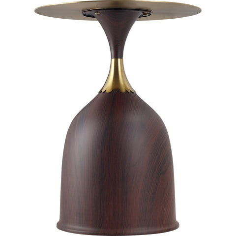 Oslo Side Table Round Stainless Steel Top and Pedestal Base