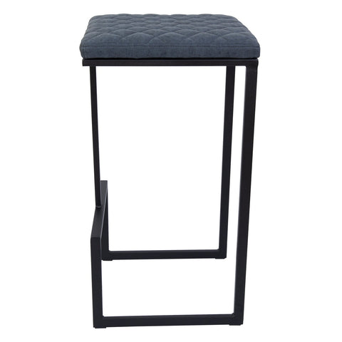 Quincy Leather Bar Stools With Metal Frame