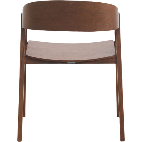 Rivo Dining Chairs in Sturdy Oak Wood with Open Back Design and Armrests