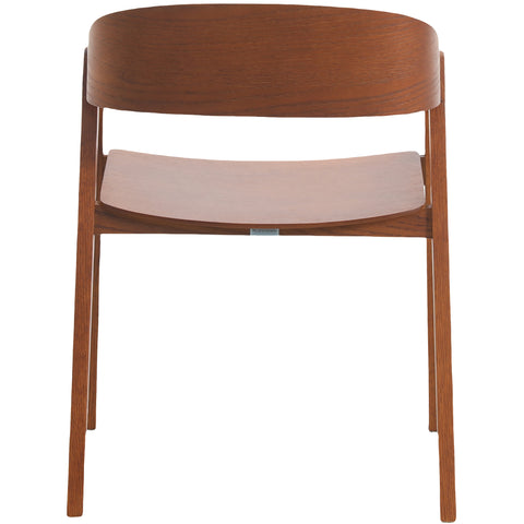 Rivo Dining Chairs in Sturdy Oak Wood with Open Back Design and Armrests