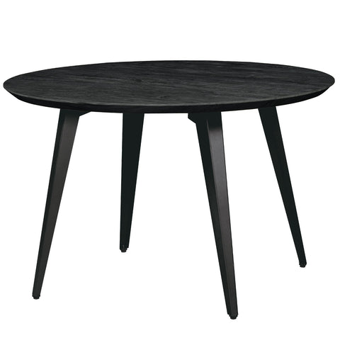 Ravenna Modern Round Wood 47" Dining Table With Metal Legs