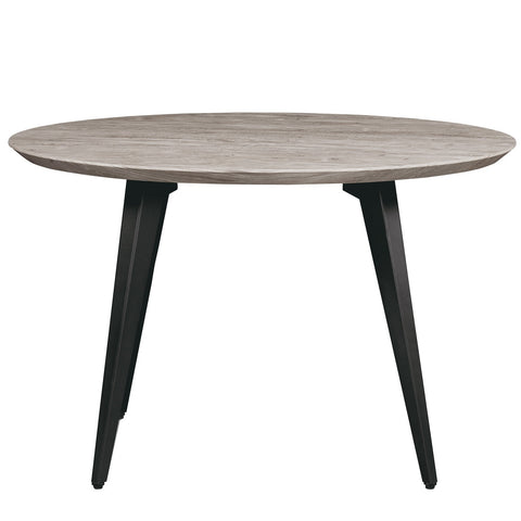 Ravenna Modern Round Wood 47" Dining Table With Metal Legs