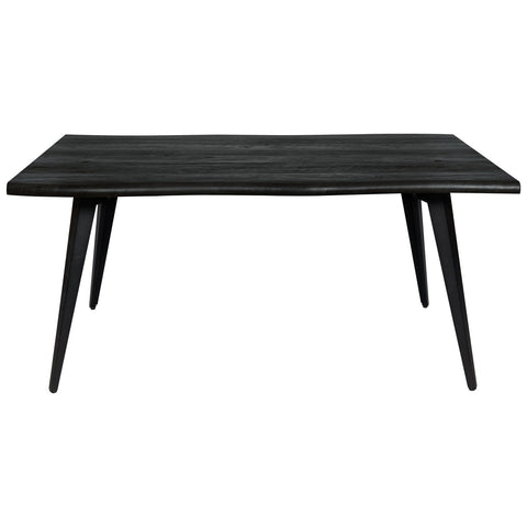 Ravenna 63" Rectangular Dining Table With MDF Tabletop and  Metal Legs