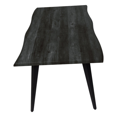 Ravenna 63" Rectangular Dining Table With MDF Tabletop and  Metal Legs