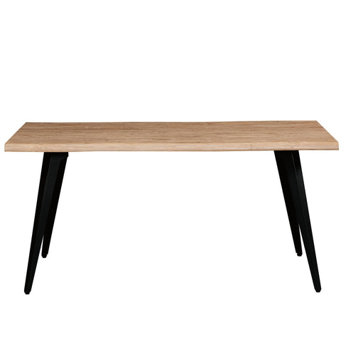 Ravenna 63" Rectangular Dining Table With MDF Tabletop and  Metal Legs