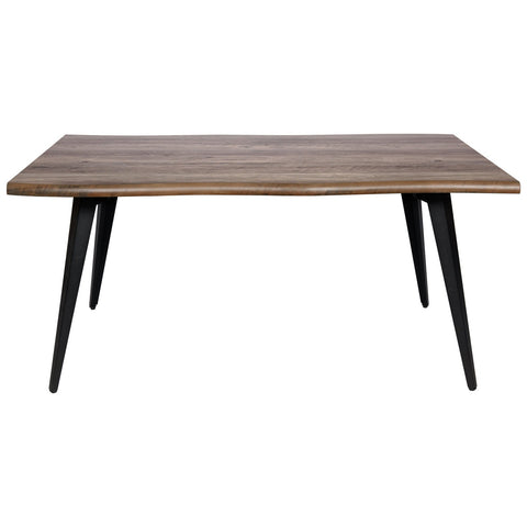 Ravenna 63" Rectangular Dining Table With MDF Tabletop and  Metal Legs