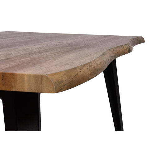 Ravenna 63" Rectangular Dining Table With MDF Tabletop and  Metal Legs