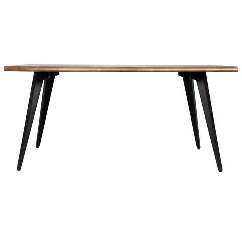 Ravenna 63" Rectangular Dining Table With MDF Tabletop and  Metal Legs