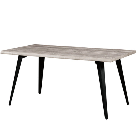 Ravenna 63" Rectangular Dining Table With MDF Tabletop and  Metal Legs