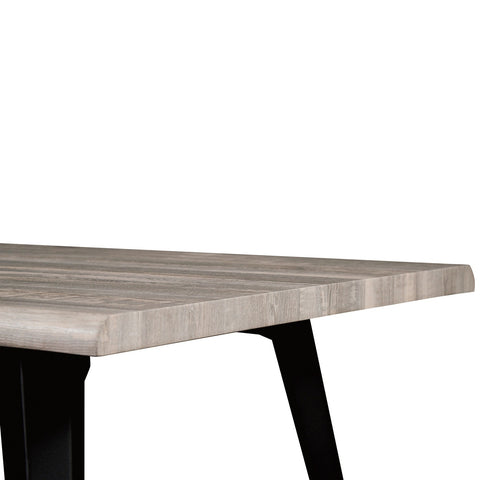 Ravenna 63" Rectangular Dining Table With MDF Tabletop and  Metal Legs